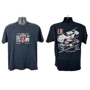 Vintage Dale Earnhardt Hall of Fame Tribute Tee L | NASCAR Legend Y2K Shirt